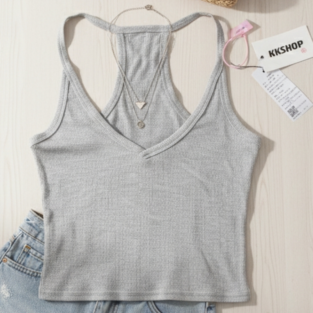 NWT KKShop Gray Women's Tank Top Size ( S-M)